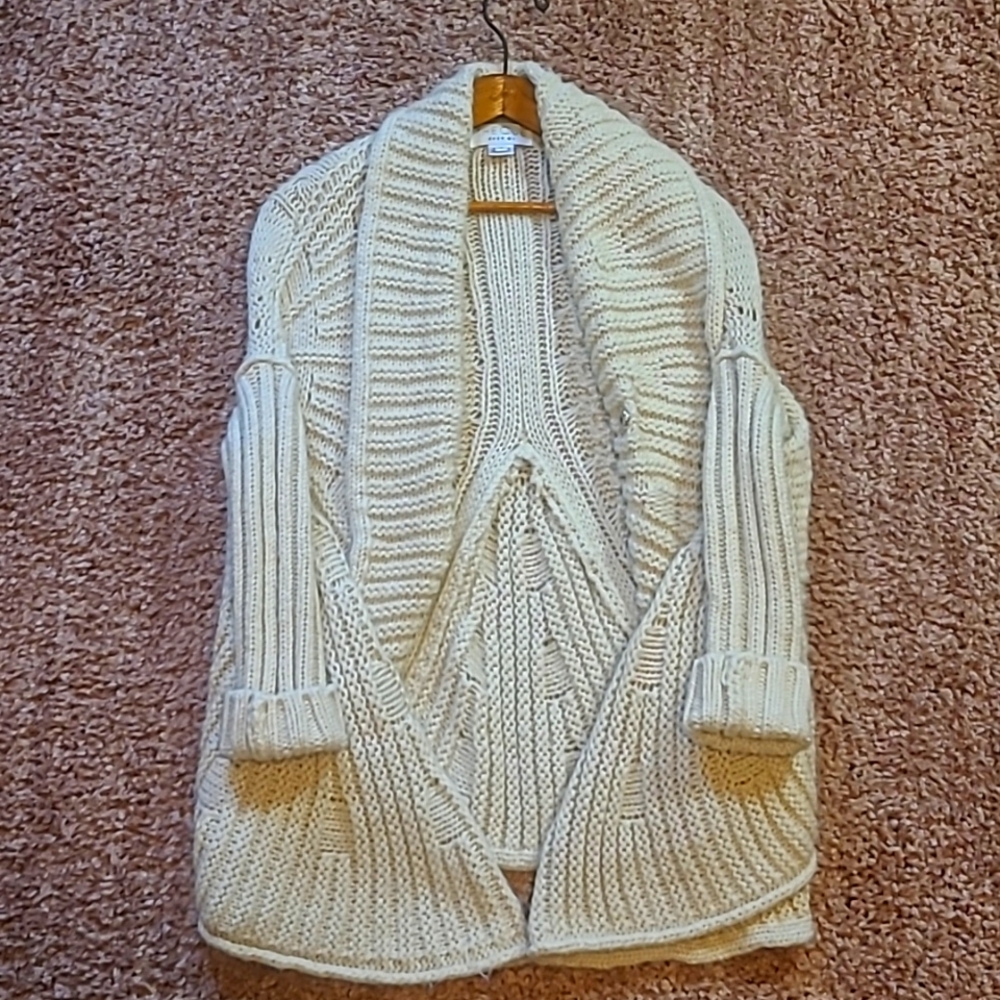 ANTHROPOLOGIE The Cue Cher Qu cozy bohemian Chunky Cardigan S